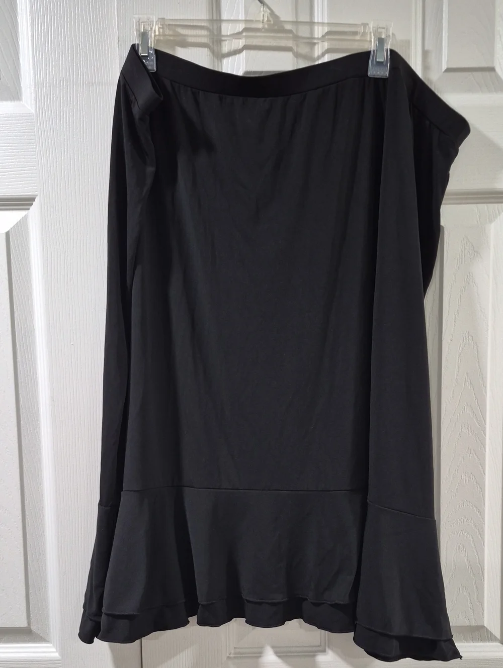 Cato Black Maxi Dress with Ruffle Hem